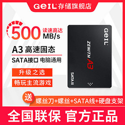GeIL 金邦 A3 1TB sata3.0固态硬盘2.5寸SSD台式机笔记本电脑硬盘