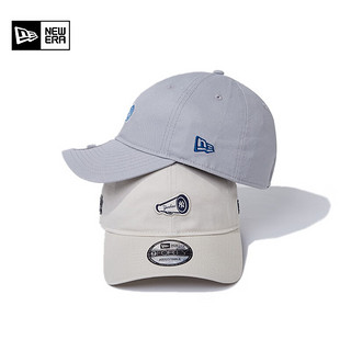 NEW ERA纽亦华2023新款棒球帽MLB情侣时尚休闲百搭刺绣弯檐帽子 13561604-白色 OSFM