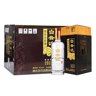 白云边 金四星陈酿 浓香型白酒  45度 500ml*6瓶 整箱装