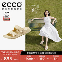 ECCO爱步运动拖鞋女鞋 倪妮同款夏季一字凉鞋勃肯拖鞋 科摩206843