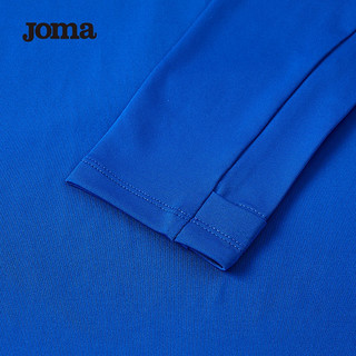 JOMA 运动t恤男长袖足球服男士春夏季新款速干衣男半拉链长袖套头上衣 宝蓝 S
