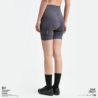 捷酷（jakroo）2023春夏新品赛轮第四季女士骑行短裤薄款修身速干储物侧兜骑行裤 绛紫色 L