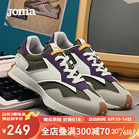 JOMA 211经典复古跑步运动鞋男女情侣款时尚潮流百搭跑鞋休闲鞋子男 黑/白(男) 35.5