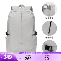 安踏（ANTA）双肩包2023新款男女黑色帆布包运动背包通勤包书包 玉米白-3 均码