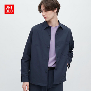 UNIQLO 优衣库 男装空气感快干弹力轻型茄克(泡泡纱速干夹克外套)459530