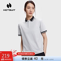 HOTSUIT后秀短袖T恤女春夏运动通勤POLO衫休闲商务速干排汗上衣