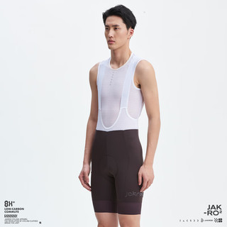 捷酷（jakroo）2023春夏新品赛轮第四季骑行背带修身短裤男士薄款储物侧兜骑行裤 黑色 XS