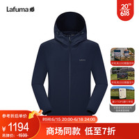 Lafuma 乐飞叶 户外夹克男 2023春季防风防泼水运动连帽外套 LMJA3BF12 暮蓝N4 170/92A(46)