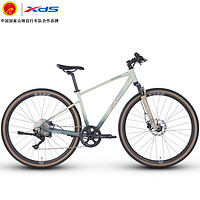 XDS 喜德盛 山馬自行車GR500成人青少年學生男女騎行運動跨界單車公路 碧綠墨 450mm