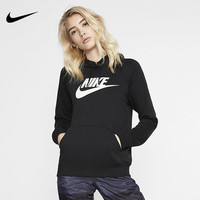 NIKE耐克运动卫衣女子连帽上衣套头衫长袖新款运动服BV4127-010 黑色 BV4127-010 S