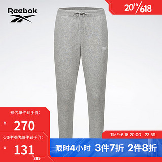 Reebok 锐步 官方男子PANTS经典系带束脚LOGO百搭休闲长裤GR8492 GR8492 A/L