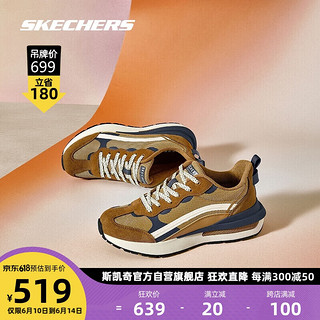 斯凯奇Skechers赵露思同款女子撞色时尚复古休闲鞋155450麦黃色/WTN38.5