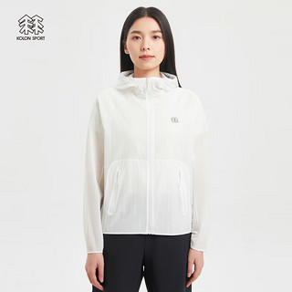 KOLON SPORT/可隆超轻防风夹克 韩国同款 女子户外轻盈上衣外套 LKJK3MNK12-WH 白 165/M