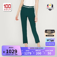 RYDER CUP莱德杯高尔夫服装女长裤23夏季弹力舒适薄款运动时尚裤子女 墨绿色 XS