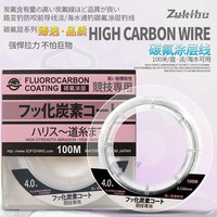 致尊坊(ZUKIBO)路亚前导线碳线耐磨碳素碳氟线进口柔软子线路亚尼龙线海钓线原丝 100米 2.5号