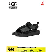 UGG2023夏季新款男士魔术贴舒适透气休闲平底沙滩鞋凉鞋 1136650男鞋 BLK  黑色 45