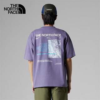 北面（The North Face）UE北面T恤短袖男户外上新81KC N14/紫色 S/165