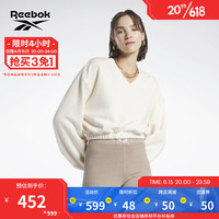 Reebok锐步官方套头衫女款V领23春季新款简约纯色休闲HS4737 HS4737 A/XL