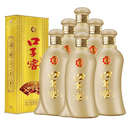 口子窖 五年型 兼香型 白酒 40.8度 400ml*6瓶 整箱装 粮食酒  送礼宴请