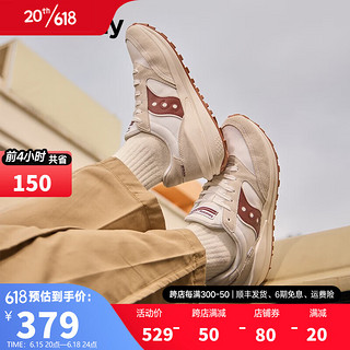 saucony 索康尼 复古休闲鞋男女同款夏季新款运动鞋子JAZZ RENEW吴念真推荐 白枣红-1 43