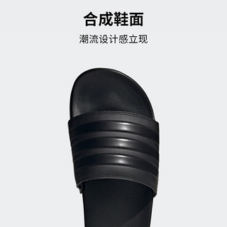 adidas阿迪达斯官方轻运动ADILETTE COMFORT男女夏季休闲拖鞋 黑色 40.5(250mm)