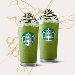 starbucks 星巴克 双杯抹茶可可碎片星冰乐 外卖券