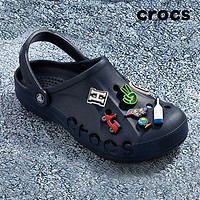 卡骆驰（crocs）洞洞鞋男女鞋 新款贝雅卡骆班涉水鞋透气情侣鞋拖鞋沙滩凉鞋雨鞋 10126-001 M7W9(39-40/250mm)