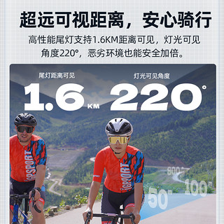 迹驰SR30智能雷达尾灯 iGPSPORT码表自行车夜骑灯自行车灯公路车