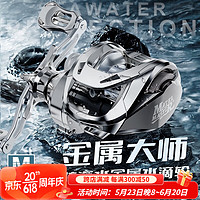 皓顿(HAUT TON)金属大师路亚水滴轮远投防炸线打黑深线杯微物鱼线轮渔轮筏钓 金属大师水滴轮