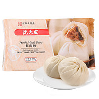 沈大成 鲜肉包300g*2（12个 早餐 包子 早点 速冻食品 ）