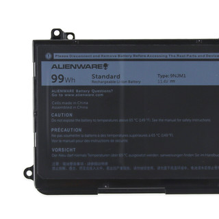 DELL 戴尔 外星人Alienware 15R3 15R4 17R4 17R5 9NJM1 99Wh 笔记本电池