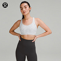 lululemon丨Free to Be Serene 女士运动内衣 LW2DJ6A 灰白色/丝绒粉 XXS