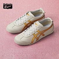 Onitsuka Tiger鬼塚虎男女复古时尚休闲鞋MEXICO 66 1183A499-101 白色/金色41.5