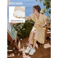 SKECHERS 斯凯奇 甜心熊女鞋春日花漾系列时尚运动炫彩撞色蕾丝熊猫鞋896085 全彩色/MULT 37
