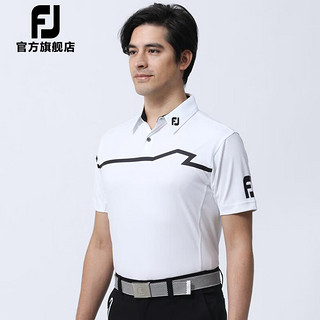 Footjoy新款高尔夫服装男士FJ春夏新款男装短袖T恤golf舒适运动衬衣 80473-深灰 M