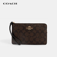 COACH 蔻驰 奢侈品女包 Coener Zip老花拉链麻将包6648 IMAA8