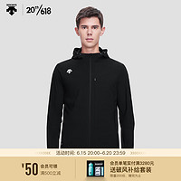 DESCENTE迪桑特 RUNNING系列 男子 针织运动上衣 D3291RFT43C BK-黑色 3XL(190/108A)