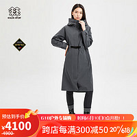 KOLON SPORT 可隆女子GORETEX防水防风透汽夹克冲锋衣 黑色BL 160/S