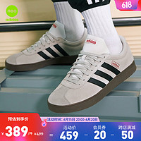 adidas 阿迪达斯 「T头鞋」阿迪达斯官方轻运动VL COURT男女休闲运动板鞋 灰色/黑色/红色 36.5(225mm)