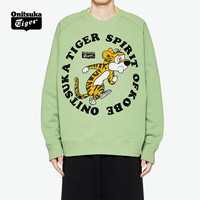 Onitsuka Tiger鬼塚虎 时尚潮流男女套头卫衣2183B180-300 浅绿色 S