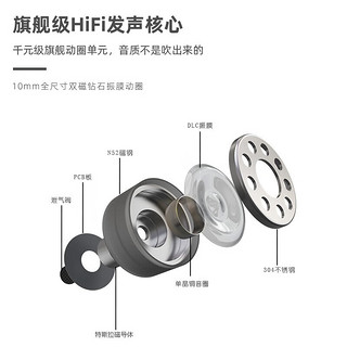 弱水时砂 琉璃蓝牙耳机5.3真无线运动电竞通话降噪超长待机续航 恺士白 官方标配