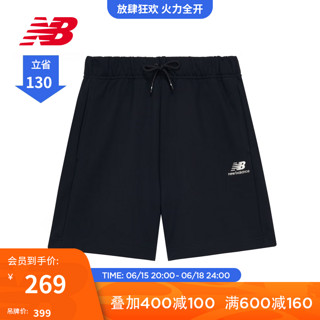 NEW BALANCENB官方23新款男款春夏舒适百搭休闲运动裤 BK 5VD24213 S