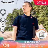 添柏岚(Timberland)官方男装短袖POLO衫户外商务修身透气A62SH A62SH433/深宝石蓝 M