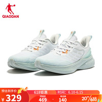 QIAODAN 乔丹 风行12跑步鞋运动鞋男2023夏网面透气减震轻便巭pro-回弹 轻透绿粉沫蓝-女 37
