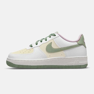NIKE 耐克 休闲鞋女鞋2023春夏新款运动鞋AF1空军一号低帮板鞋 DQ0360-100白绿色 35.5