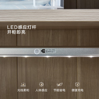 全友家居轻奢衣柜二门三门四门衣柜现代简约卧室衣柜带顶柜126330