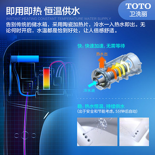 WASHLET 卫洗丽 TOTO即热式卫洗丽智能马桶盖全功能盖板TCF3F260ECN （03-A）