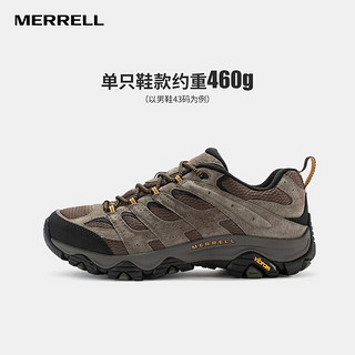 MERRELL 迈乐 户外徒步鞋男MOAB 低帮经典防滑耐磨减震轻量透气登山鞋 J035893-MOAB3浅灰黄 43