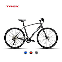 TREK 崔克 城市自行车 FX 3 碳纤维前叉油压碟刹通勤700C平把公路哑光灰黑色 轮径 700C/尺码 L 10速