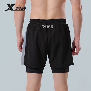 特步（XTEP）特步泳裤男士泳衣速干防尴尬双层温泉海边度假沙滩裤男 B220021